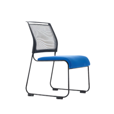 1001-Armless stretch mesh stackable training chair for Reception and Guest room