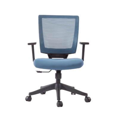 2001-Mesh style mid-back desk chair for staff with 1D/2D armrest
