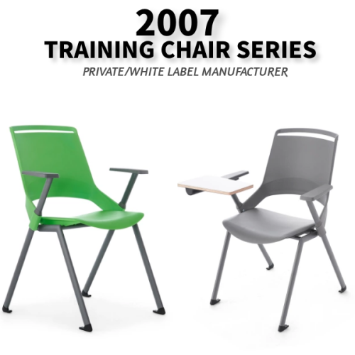 2007-Coloful Polypropylene training room stacking and nesting office chair