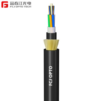 Двойная полиэтиленовая оболочка Полностью диэлектрический самонесущий оптоволоконный кабель ADSS-FCJ OPTO TECH