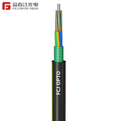 Cable de fibra óptica de tubo holgado trenzado para exteriores con blindaje ligero GYTS