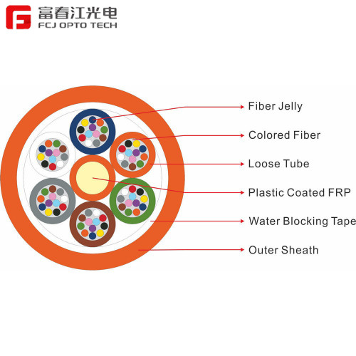 FCJ factory Air-blown Fiber Optic Cable  48 96 core g652d micro duct air-blown fiber   Outdoor Optic Cable