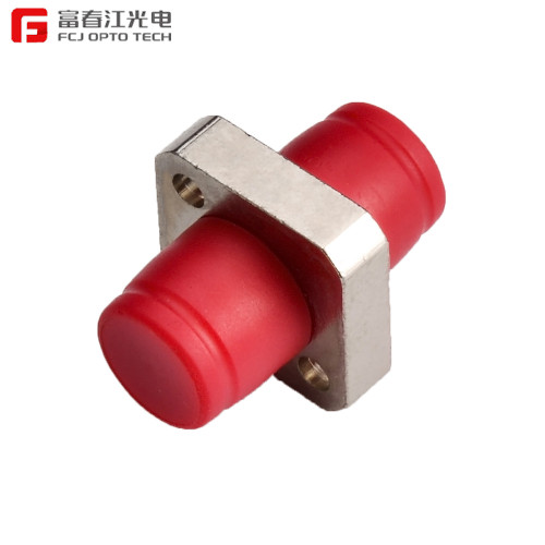 FCJ factory Fiber Optic Adapter ,FC adapter, with Flange, Red Hat