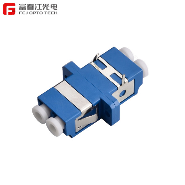 FCJ factory SC duplex adapter , SC duplex adapter FTTH Network Simplex Duplex Sc APC Upc Fiber Optic Adapters Flange