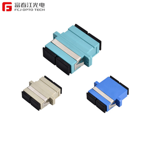 FCJ factory SC DX adapter , SC DX adapter High Quality with Sm mm Dx Sx SC/PC/APC Adapter/Fiber Optic Adapter