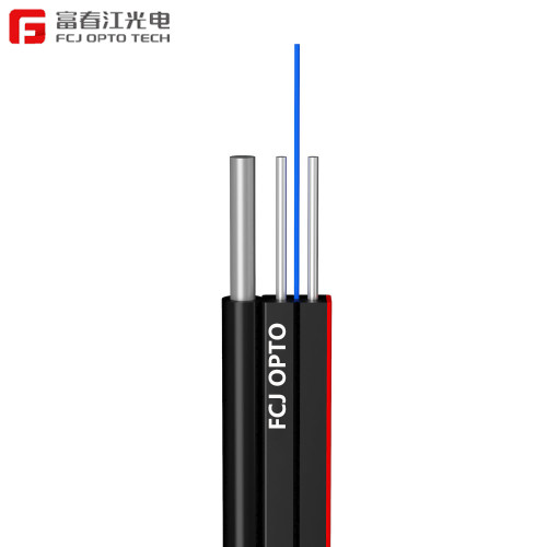 FCJ factory GJXFH(V) Stripped FTTH Bow-Type Steel Type Drop Fiber Optic Cable