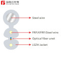 GJYXFCH(V) FRP Gambar 8 Kabel Drop Fiber Optik Pendukung Mandiri untuk FTTH