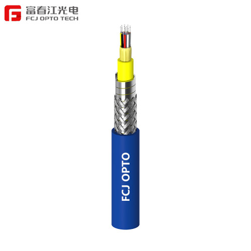 FCJ factory GJSFJV Distribution Armored Indoor Drop Cable for Italy Cabling Systems