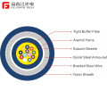 FCJ factory GJSFJV Distribution Armored Indoor Drop Cable for Italy Cabling Systems