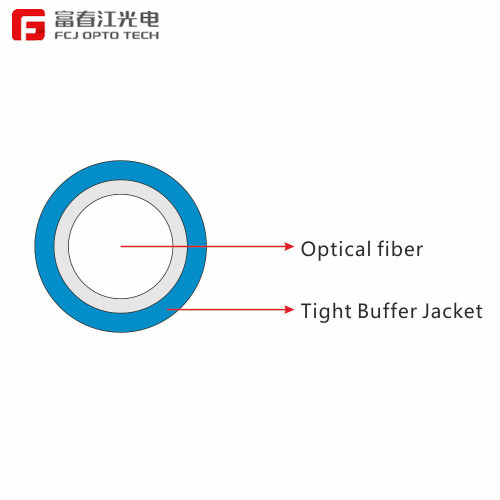 Cable de fibra óptica con protección ajustada de 300 μm -FCJ OPTO TECH
