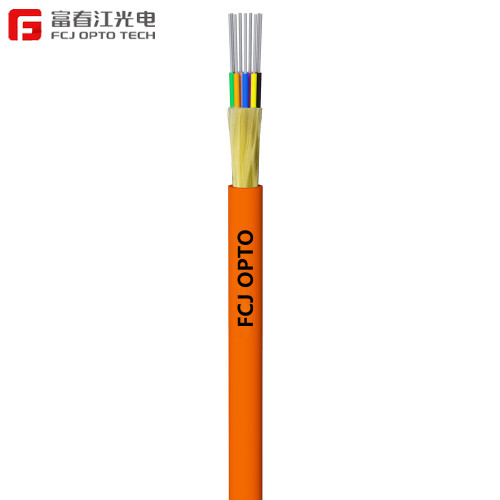 24 Core Indoor GJFJH Break-out Optical Fiber Cable From FCJ OPTO TECH