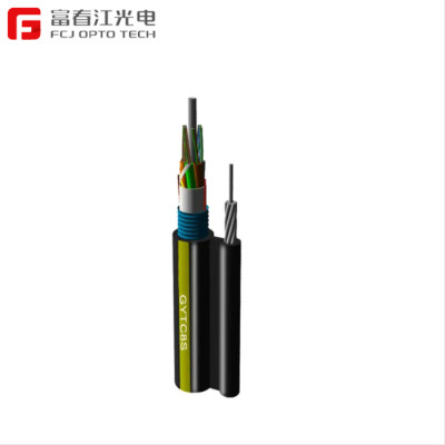 FCJ factory GYTC8S Figure 8 FTTH Fibra Optica Cable with Steel Messenger GYTC8S