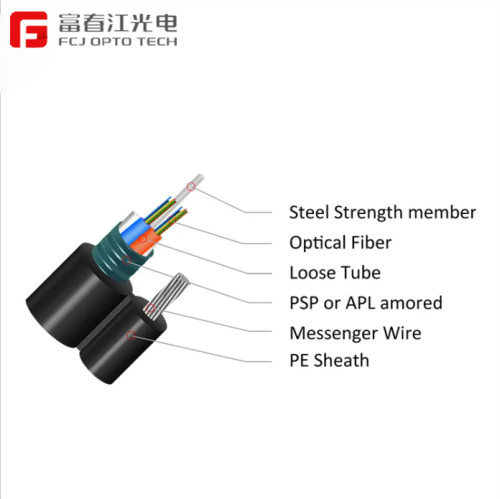 GYFTC8A Aluminum Tape Armoured Fiber Optical Cable with FRP Central Strength Member