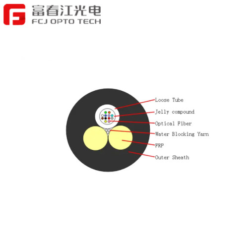 GYFFY Fcj Opto Tech Best Price Two FRP Aerial Outdoor Optical Fiber Cable