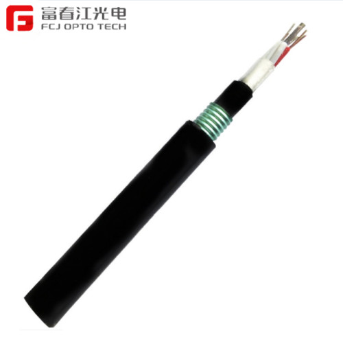 Cable de fribra óptica de tubo suelto trenzado con doble armadura para exteriores GYTA53