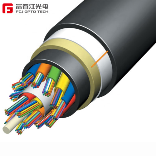 FCJ factory 80M span 6-core ADSS Single jacket All Dielectric Self-supporting Aerial fiber optic cables