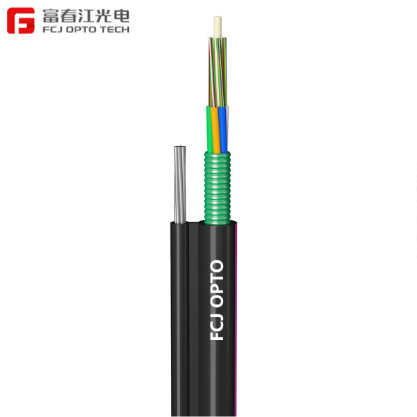 FCJ factory 150M span ADSS Single jacket All Dielectric Self-supporting Aerial fiber optic cable