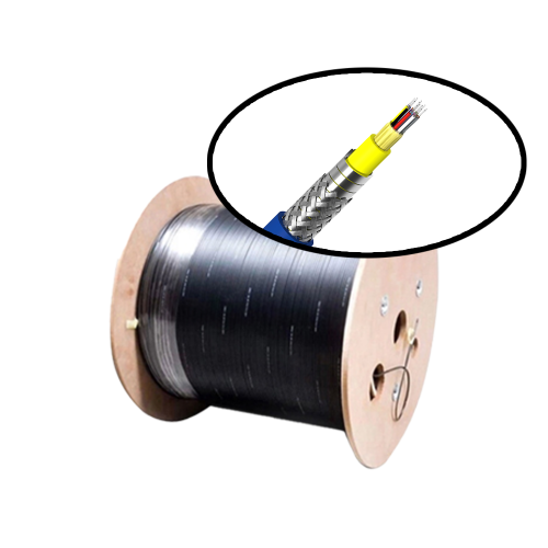 FCJ factory GJSFJV Distribution Armored Indoor Drop Cable for Italy Cabling Systems