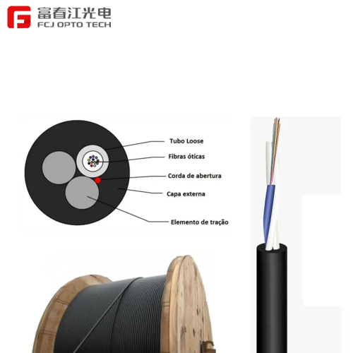 FCJ  Wholesale outdoor ASU mini ADSS fiber optic cable adss 96count cable fiber optic