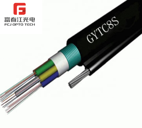 FCJ Mini Figure 8 Fiber optic cable 2 4 12 16 24 Core Messenger wire GYXTC8S Overhead Self Supporting Fibre Optic Cables