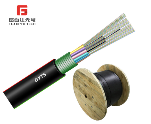 FCJ  48 72 96 144 192 288 Cores Armored Optical Fiber Outdoor GYTS  Communication Cable