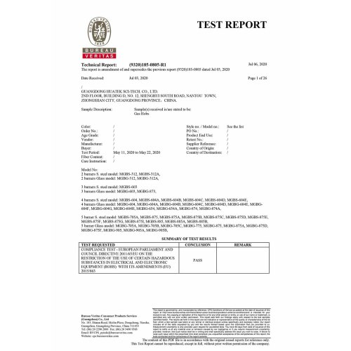 Informe de prueba de Rohs