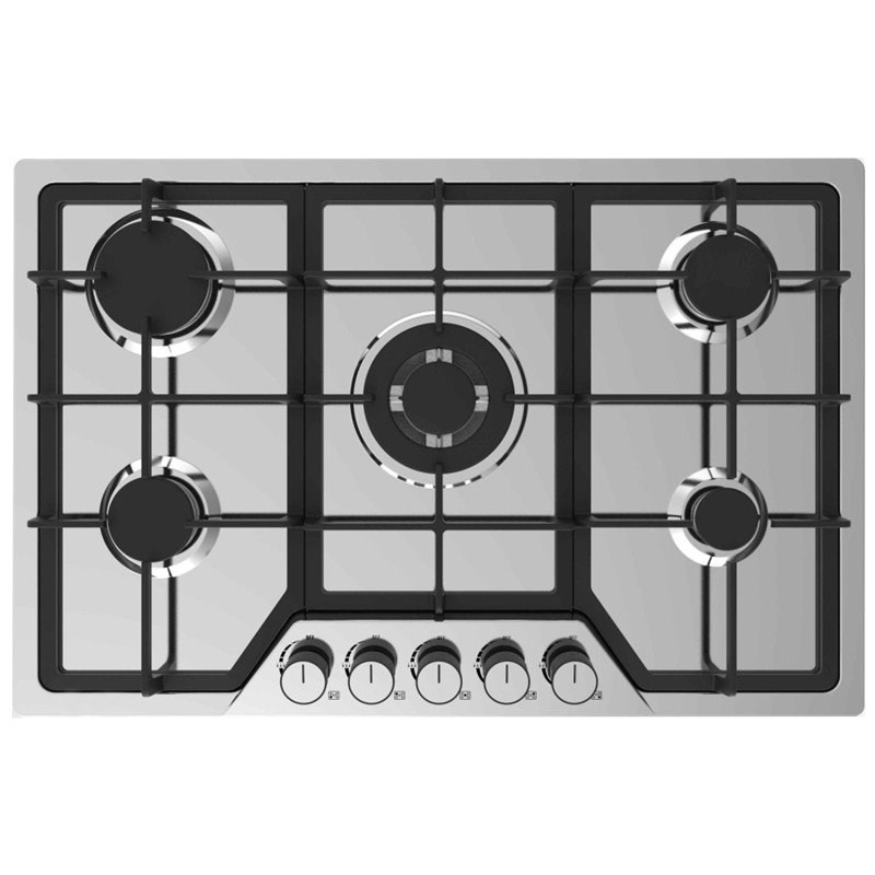 5 Burner Stainless Steel Gas Hob MGBS765B5760mm 5 Burner Gas Hobs