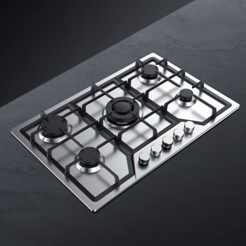 5 Burner Stainless Steel Gas Hob MGBS-765B5|760mm