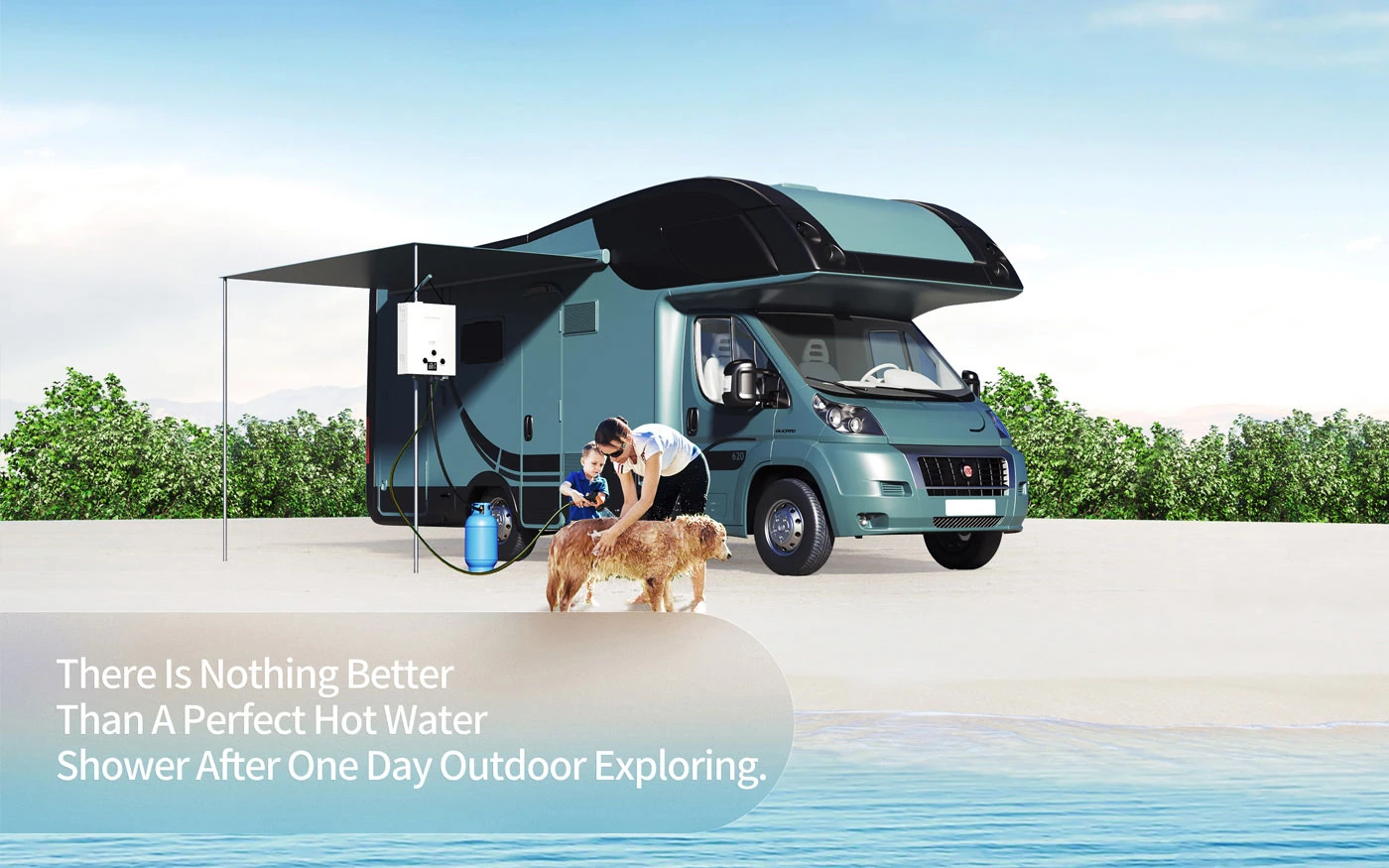 Outdoor Camping Gas Water Heater