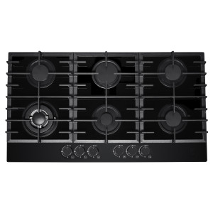 Стеклянная газовая варочная панель с 6 конфорками MGBG-906M3 | 900 мм