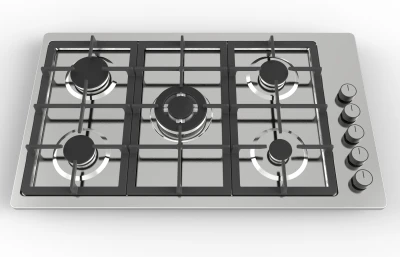 5 Burner Stainless Steel Gas Hob|MGBS-865D|860mm