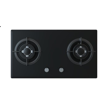 2 Burner Glass Gas Hob HBG-732A2|730mm