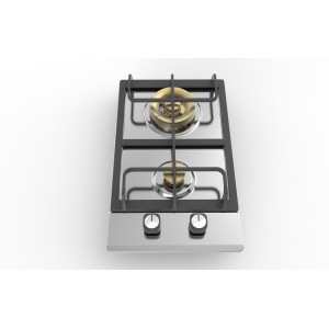 Parrilla de gas | Encimera de gas de acero inoxidable de 2 quemadores|MGBS-312R3|12 pulgadas