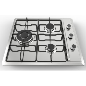 Газовая варочная панель из нержавеющей стали с 3 конфорками|MGBS-603D|580 мм
