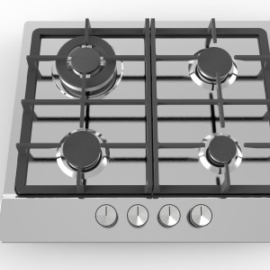 Encimera de gas de acero inoxidable de 4 quemadores|MGBS-604B4|590mm