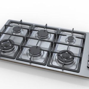 6 Burner Stainless Steel Gas Hob|MGBS-866D|860mm