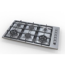 6 Burner Stainless Steel Gas Hob|MGBS-866D|860mm