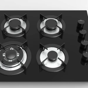 Стеклянная газовая варочная панель с 4 конфорками MGBG-604C5 | 600 мм