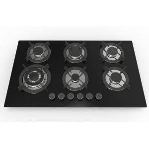 Стеклянная газовая варочная панель с 6 конфорками MGBG-876C3 | 36 дюймов