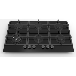 Стеклянная газовая варочная панель с 6 конфорками MGBG-906M2 | 36 дюймов