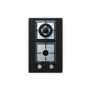 Стеклянная газовая варочная панель с 2 конфорками MGBG-312S2 | 310 мм