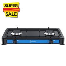 Camping 2 burner portable gas cooker with painting body TGW2-B-2