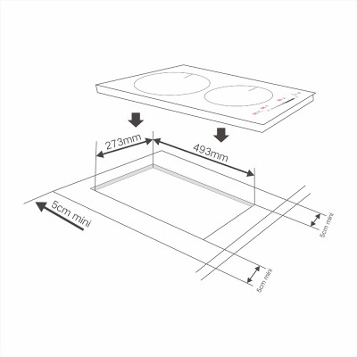 Double Zones Ceramic Hob MEBG-292C