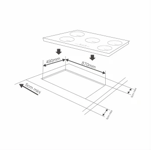 Five Zones Ceramic Hob MEBG-775C