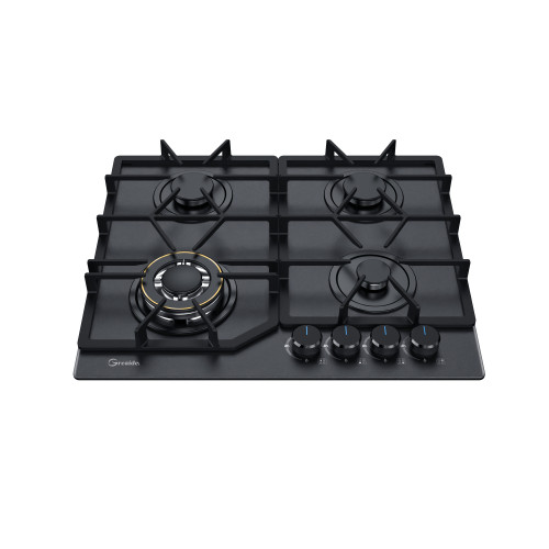 4 Burner Glass Gas Hob MGBG-604D |24 Inch