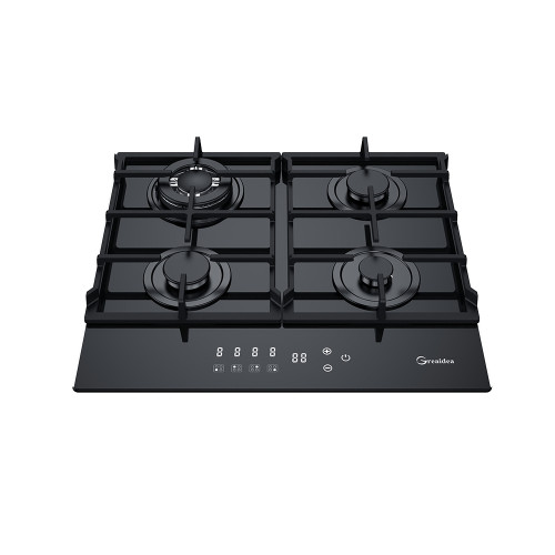 4 Burner Electronic Touch Control Glass Gas Hob MGBG-604T | 600mm