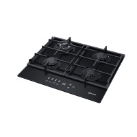 Placa de gas de vidrio con control táctil electrónico de 4 quemadores MGBG-604T | 600 mm