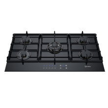 Placa de gas de vidrio con control táctil electrónico de 5 quemadores MGBG-905T | 36 pulgadas