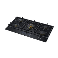 Placa de gas de vidrio con control táctil electrónico de 5 quemadores MGBG-905T | 36 pulgadas