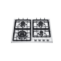 Placa de gas de acero inoxidable de 4 quemadores | MGBS-604F | 585 mm